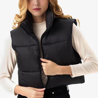 Chloe Crop Puffer Vest