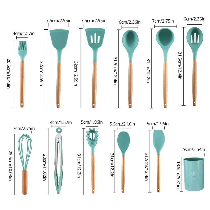 SILICONE UTENSILS SET