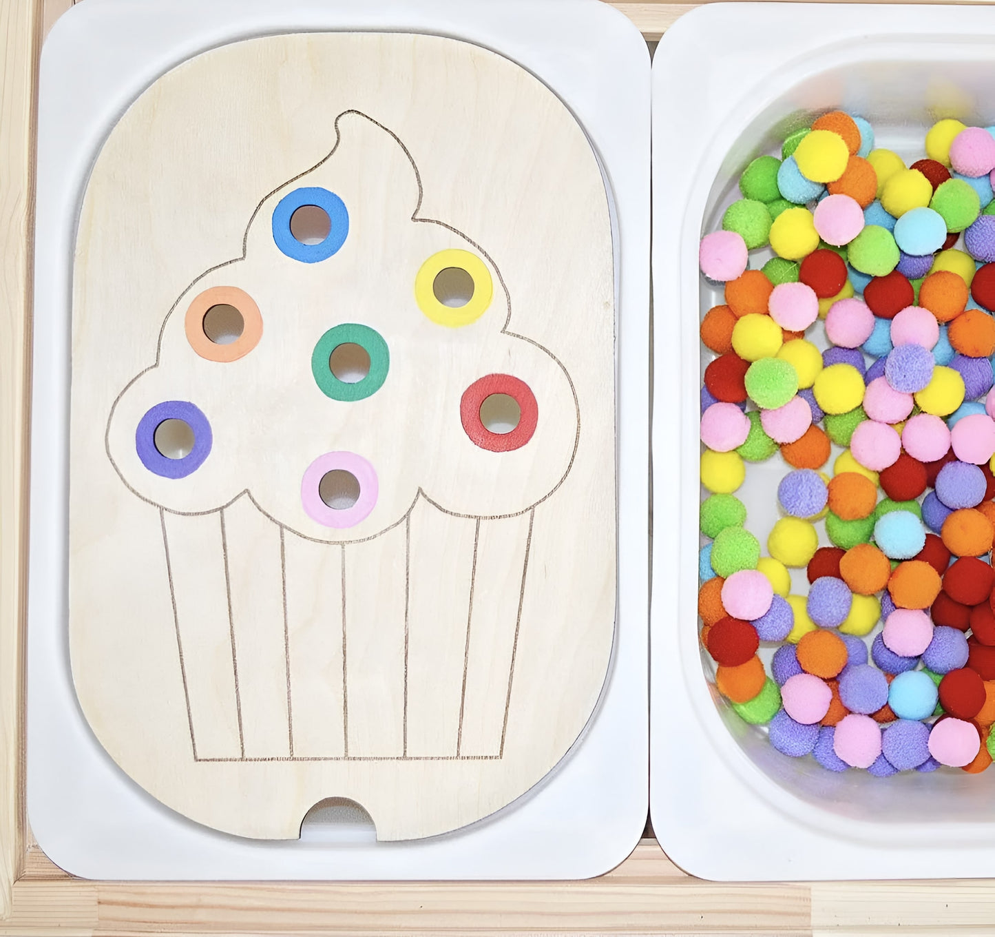 Wooden Montessori Flisat Inserts