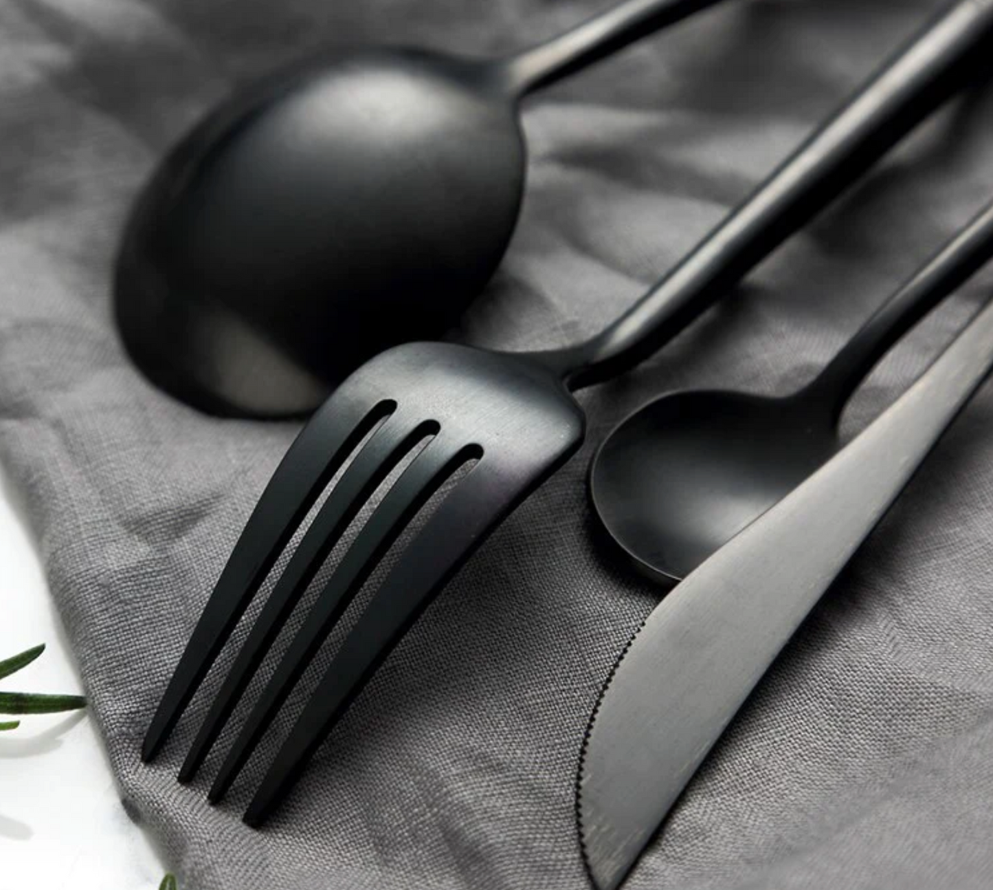 Black Flatware