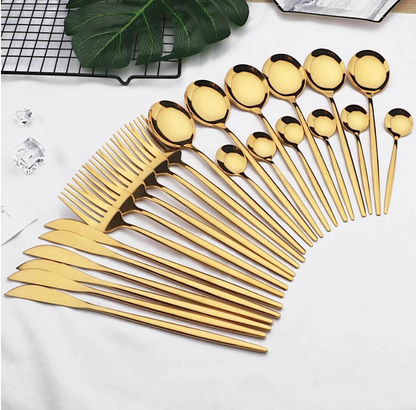 Minimalist Gold Flatware