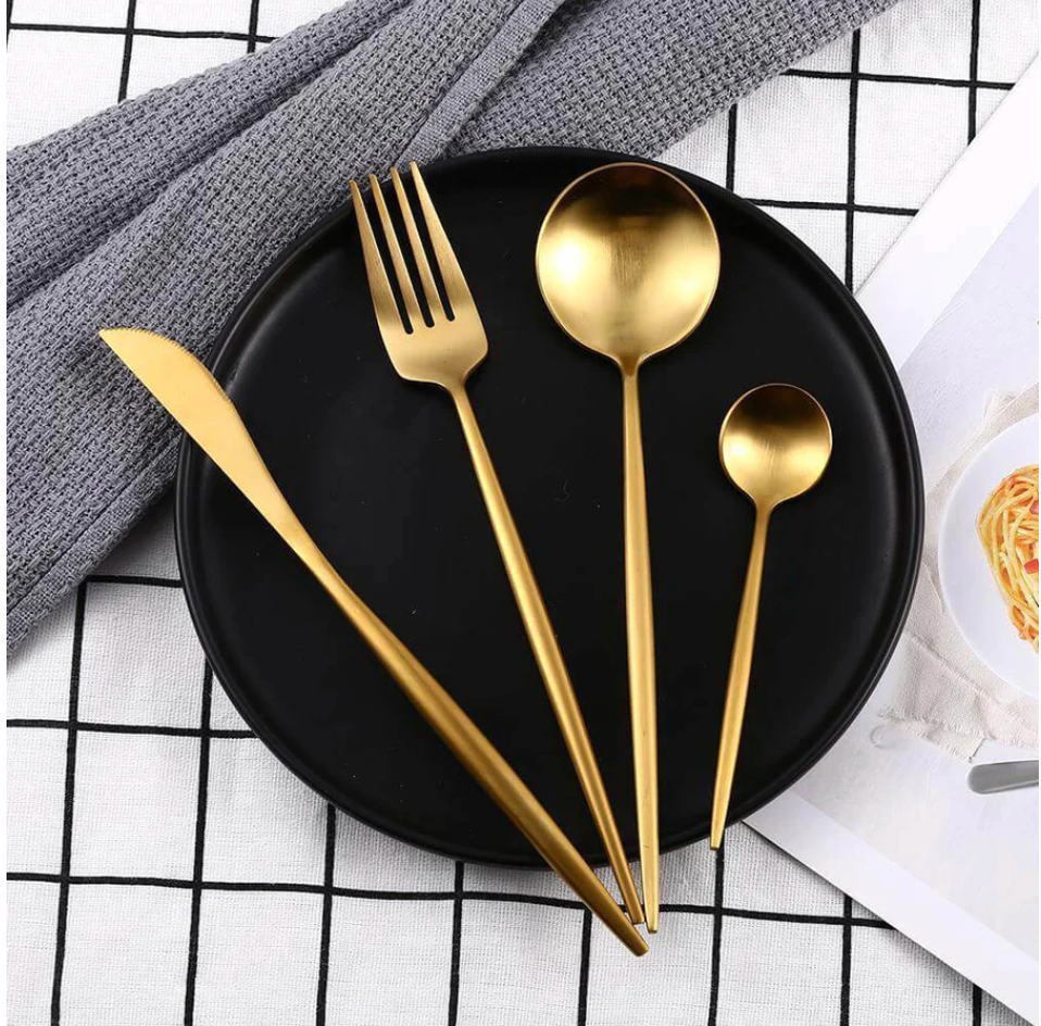 Minimalist Gold Flatware