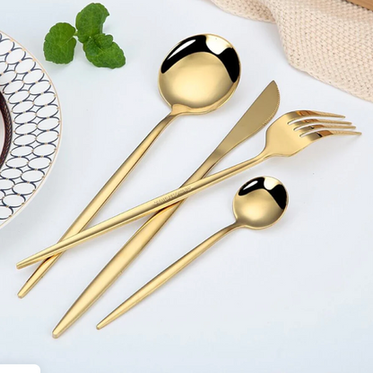 Minimalist Gold Flatware