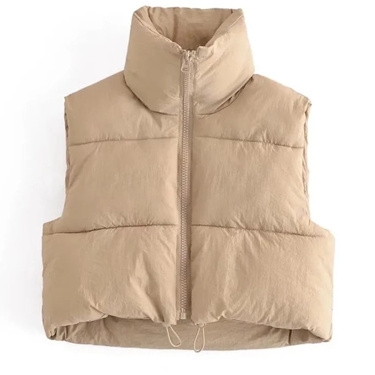 Chloe Crop Puffer Vest